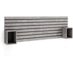 Skraut home - t�te de lit - avec tables de chevet - 214x3x70 cm - lit 120, 135, 140, 150, 160 cm - panneaux ...