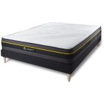 Sleepfit - ensemble matelas sommier active 140 x 190 cm - couleur : noir Sleepfit - ensemble matelas sommier active 140 x 190 cm - couleur : noir