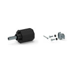 Embout d'axe pour tube octogonal 60 mm avec support