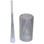 Tamis de scellement en inox diamètre 65 mm + buse pour gond motorisé Tamis de scellement en inox diamètre 65 mm + buse pour gond motorisé