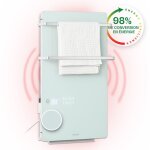 Klarstein smart chauffage infrarouge, 2000w radiateur electrique, contrle via commande tactile, dtection ...