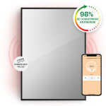 Klarstein - smart chauffage infrarouge, 750w radiateur electrique, contrle via app mobile wifi, dtection ...