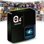 Smart tv box 4gb ram + 64gb q4 mini mini pc android 10 ultra 6k t�l�commande