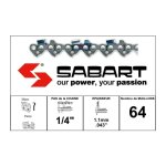 Snk - 064e - cha�ne de tron�onneuse 1 / 4' - 1. 1mm - 64 entraineurs