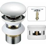 Universel bonde lavabo avec trop - plein pop - up automatique push open click clack pour salle de bain ...