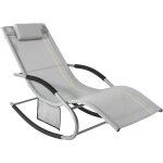 Sobuy - chaise longue transat pliable jardin aluminium ? bain de soleil ergonomique à bascule relax ? ... Sobuy - chaise longue transat pliable jardin aluminium ? bain de soleil ergonomique à bascule relax ? ...