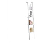 Sobuy - biblioth�que �tag�re murale style �chelle, �tag�re �chelle 4 niveaux - blanc � frg15 - w