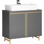 Sobuy - bzr129 - hg meuble sous lavabo, meuble sous vasque avec 2 portes et 2 Étages, meuble sur pied ... Sobuy - bzr129 - hg meuble sous lavabo, meuble sous vasque avec 2 portes et 2 Étages, meuble sur pied ...