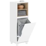 Sobuy bzr146 - w meuble bas de salle de bain, armoire de rangement salle de bain, meuble demi - colonne ...