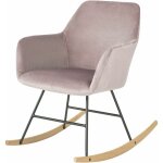 Chaise à bascule avec accoudoirs fauteuil de relaxation pieds confortable haute qualité Élégant (rose), ... Chaise à bascule avec accoudoirs fauteuil de relaxation pieds confortable haute qualité Élégant (rose), ...