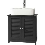 Sobuy - frg237 - dg meuble sous - lavabo meuble de salle de bain vasque - 2 portes et 2 tages  l'intrieur ...