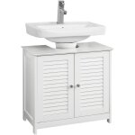 Sobuy - meuble sous lavabo, armoire salle de bain à 2 portes, 2 Étagères réglables, compatible siphon ... Sobuy - meuble sous lavabo, armoire salle de bain à 2 portes, 2 Étagères réglables, compatible siphon ...