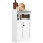 Fsb47 - w desserte micro - ondes meuble de cuisine buffet commode armoire  micro - ondes placard 2 portes, ...