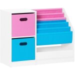 Sobuy - kmb76 - f biblioth�que pour enfants, organisateur jouets et livres, �tag�re de rangement pour ...