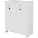 Sobuy - meuble bas de salle de bain armoire toilette bzr33 - w