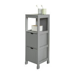 Sobuy - meuble demi - colonne meuble bas de salle de bain armoire toilette - 1 étage et 2 tiroirs - gris ... Sobuy - meuble demi - colonne meuble bas de salle de bain armoire toilette - 1 étage et 2 tiroirs - gris ...