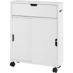 Meuble de rangement salle de bain armoire de c�t� rangement polyvalente meuble wc pour papier toilette ...