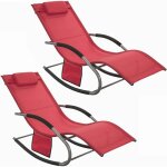 Sobuy - lot de 2 chaises longues transat pliable jardin aluminium ? bain de soleil ergonomique à bascule ... Sobuy - lot de 2 chaises longues transat pliable jardin aluminium ? bain de soleil ergonomique à bascule ...