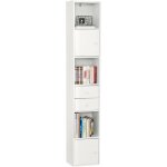 Sobuy - bibliothque tagre sur pied tagre de rangement meuble colonne classeur armoire haute pour ...