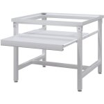 Inlife - socle pour machine  laver avec tagre coulissante blanc