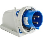 Ide - socle male p17 en saillie 32a 2p + t - �tanche ip67 - livr� avec bouchon d'�tanch�it�