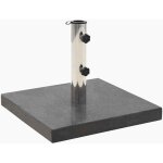Socle de parasol granite 28, 5 kg carr� noir