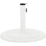 Bonnevie - socle de parasol, support parasol robuste de qualité, blanc 45x45x30 cm fonte oib1726e - blanc ... Bonnevie - socle de parasol, support parasol robuste de qualité, blanc 45x45x30 cm fonte oib1726e - blanc ...