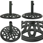 Socle de parasol vert 40x40x32 cm fonte - base de parasol - bases de parasol - home & living - vert Socle de parasol vert 40x40x32 cm fonte - base de parasol - bases de parasol - home & living - vert
