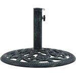 Socle de parasol vert 9 kg 40 cm fonte vidaxl
