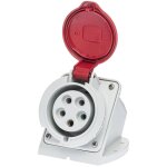 Socle de prise femelle 3p + n + t 32a �tanche ip44 ou ip67 - �tanche ip67 ou ip44 - ip44 - socle mural ...