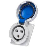 Prise femelle p17 cee 2p + t 32a �tanche ip44 ou ip67 � encastrer sur coffret - �tanche ip67 ou ip44 ...