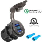 Soekavia - 12v / 24v charge rapide 3. 0 prise usb installation double qc 3. 0 prise usb chargeur de voiture ...