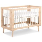Sofie lit b�b� � barreaux avec sommier r�glable 120x60 h�tre