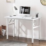 Soges - bureau d'ordinateur informatique pliante 100x60cm table d'�tude / � d�ner pliable pour maison ...