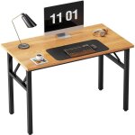 Soges - bureau d'ordinateur informatique pliante 100x60cm table d'tude /  dner pliable pour maison ...