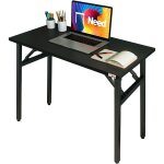 Soges - bureau d'ordinateur pliable 80 x 40 cm table de conférence home office , noir Soges - bureau d'ordinateur pliable 80 x 40 cm table de conférence home office , noir
