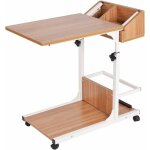 Soges - table d'ordinateur rglable en hauteur - table d'appoint - table de soin sur roulettes avec tagre, ...