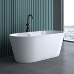 Doporro - sogood baignoire �lot ovale 150cm blanc vicenza520oa acrylique avec bonde 150x79x59cm - blanc ...