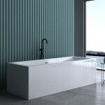Sogood baignoire lot rectangulaire 180cm blanc vicenza509 acrylique 180x80x58