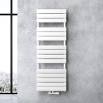 Doporro radiateur de salle de bain sche - serviette 140x50cm radiateur  eau chaude vertical blanc sche ...
