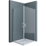 Doporro portes de douche transparent autolevantes 75x100 paroi de douche ravenna24 pare douche en angle ...