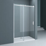 Doporro porte de douche transparent pour niche 100cm paroi de douche avec porte coulissante teramo4 en ...