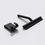 Doporro raclette de douche avec support noir mat 19x21cm pour salle de bains raclette pour fen�tres en ...