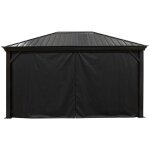 Sojag - rideaux avec clips pour pavillon marsala 1014 noir