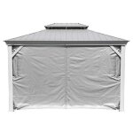 Sojag - rideaux avec clips pour pavillon messina 1012 taupe