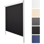 Sol royal - k24 store droit � cassette thermique noir, 175x60x4. 2 cm