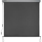 Store vertical 160x250 cm ms5 store - brise - vue de balcon robuste manivelle amovible protection solaire ...