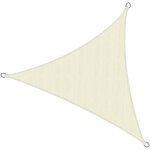Voile d'ombrage solvision poly�thyl�ne (pehd) avec stabilisant anti - uv creme, 360x360x360 cm - sol ...