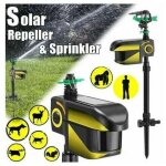Solaire aliment� charge r�pulsif des animaux dissuasif infrarouge automatique induction arrosage d�tection ...