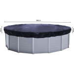 Quick - star - solaire couverture de piscine d'hiver ronde 200g / m pour piscine de taille 320 - 366 ...